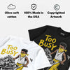 Tour Yellow 4s DopeSkill T-Shirt Too Busy Getting Paid Graphic