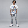 True Blue 3s DopeSkill T-Shirt Too Busy Getting Paid Graphic