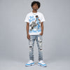 UNC 11s DopeSkill T-Shirt Too Busy Getting Paid Graphic
