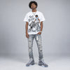 Wolf Grey 5s DopeSkill T-Shirt Too Busy Getting Paid Graphic