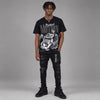 Black Cat 4s DopeSkill T-Shirt Too Much Motion Graphic