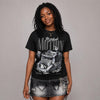 Black Cat 4s DopeSkill T-Shirt Too Much Motion Graphic