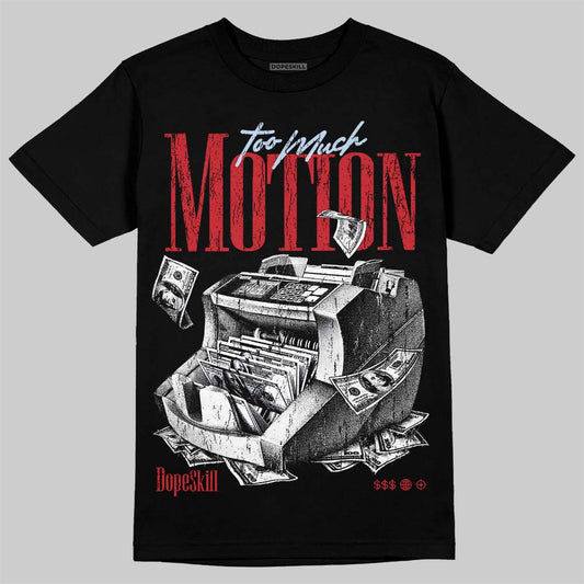 Jordan 5 Black Metallic Reimagined DopeSkill T-Shirt Too Much Motion Graphic Streetwear - Black