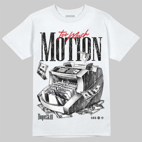 Jordan 5 Black Metallic Reimagined DopeSkill T-Shirt Too Much Motion Graphic Streetwear - White