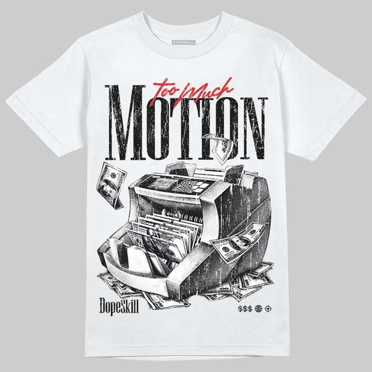 Jordan 5 Black Metallic Reimagined DopeSkill T-Shirt Too Much Motion Graphic Streetwear - White