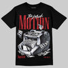 Jordan 12 Bloodline DopeSkill T-Shirt Too Much Motion Graphic Streetwear - Black