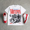 Cherry 11s DopeSkill T-Shirt Too Much Motion Graphic