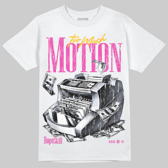 Jordan 4 Comic DopeSkill T-Shirt Too Much Motion Graphic Streetwear - Whi8te