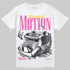 Jordan 4 Comic DopeSkill T-Shirt Too Much Motion Graphic Streetwear - Whi8te