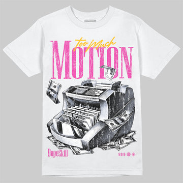 Jordan 4 Comic DopeSkill T-Shirt Too Much Motion Graphic Streetwear - Whi8te