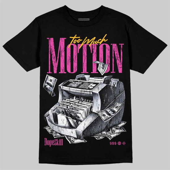 Jordan 4 Comic DopeSkill T-Shirt Too Much Motion Graphic Streetwear - Black