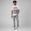 Fire Red “Black Tongue” 5s DopeSkill T-Shirt Too Much Motion Graphic