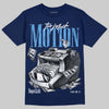Jordan 13 Flint DopeSkill T-Shirt Too Much Motion Graphic Streetwear - Navy