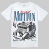 Jordan 12 French Blue DopeSkill T-Shirt Too Much Motion Graphic Streetwear - White