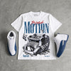 French Blue 12s DopeSkill T-Shirt Too Much Motion Graphic