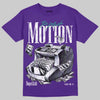 Jordan 5 Grape DopeSkill T-Shirt Too Much Motion Graphic Streetwear - Purple