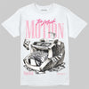 Jordan 4 Iced Carmine DopeSkill T-Shirt Too Much Motion Graphic Streetwear - White