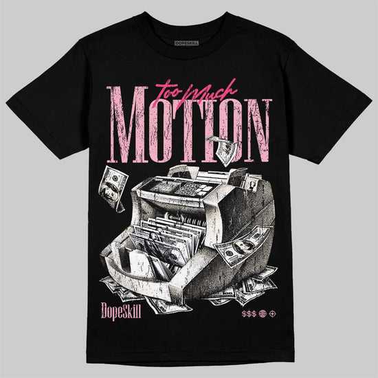 Jordan 4 Iced Carmine DopeSkill T-Shirt Too Much Motion Graphic Streetwear - Black