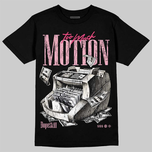 Jordan 4 Iced Carmine DopeSkill T-Shirt Too Much Motion Graphic Streetwear - Black
