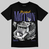 Jordan 4 Lakers DopeSkill T-Shirt Too Much Motion Graphic Streetwear - Black