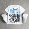 Legend Blue 11s DopeSkill T-Shirt Too Much Motion Graphic
