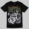 Jordan 3 Medium Olive DopeSkill T-Shirt Too Much Motion Graphic Streetwear - Black