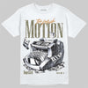 Jordan 3 Medium Olive DopeSkill T-Shirt Too Much Motion Graphic Streetwear - White