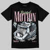 Jordan 4 Medium Soft Pink DopeSkill T-Shirt Too Much Motion Graphic Streetwear - Black