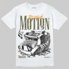 Jordan 5 Olive DopeSkill T-Shirt Too Much Motion Graphic Streetwear - White