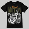 Jordan 5 Olive DopeSkill T-Shirt Too Much Motion Graphic Streetwear - Black