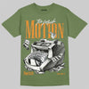 Jordan 5 Olive DopeSkill T-Shirt Too Much Motion Graphic Streetwear - Military Green