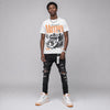 Orange Citrus 3s DopeSkill T-Shirt Too Much Motion Graphic