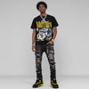 Black Tour Yellow AJ 4 Thunder DopeSkill T-Shirt Too Much Motion Graphic