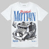 Jordan 3 True Blue DopeSkill T-Shirt Too Much Motion Graphic Streetwear - White