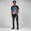 University Blue 14s DopeSkill T-Shirt Too Much Motion Graphic