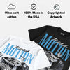 University Blue 14s DopeSkill T-Shirt Too Much Motion Graphic