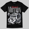 Jordan 4 White Cement DopeSkill T-Shirt Too Much Motion Graphic Streetwear - Black