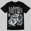 Jordan 5 White Metallic DopeSkill T-Shirt Too Much Motion Graphic Streetwear - Black