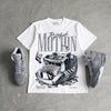 Wolf Grey 5s DopeSkill T-Shirt Too Much Motion Graphic
