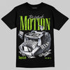 Max 95 Big Bubble Neon Yellow DopeSkill T-Shirt Too Much Motion Graphic Streetwear - Black