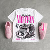 Triple Pink Dunk DopeSkill T-Shirt Too Much Motion Graphic