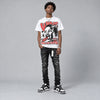 Dunk Panda White Black DopeSkill Oversize Print T-Shirt Wins Dept Graphic