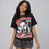 Dunk Panda White Black DopeSkill Oversize Print T-Shirt Wins Dept Graphic
