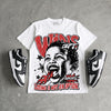 Dunk Panda White Black DopeSkill Oversize Print T-Shirt Wins Dept Graphic