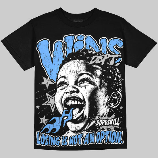 Jordan 5 Black University Blue DopeSkill Oversize Print T-Shirt Wins Dept Graphic Streetwear - Black