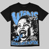 Jordan 5 Black University Blue DopeSkill Oversize Print T-Shirt Wins Dept Graphic Streetwear - Black