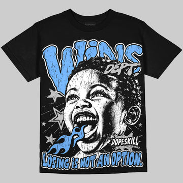 Jordan 5 Black University Blue DopeSkill Oversize Print T-Shirt Wins Dept Graphic Streetwear - Black