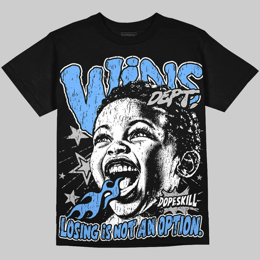 Jordan 5 Black University Blue DopeSkill Oversize Print T-Shirt Wins Dept Graphic Streetwear - Black