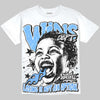 Jordan 5 Black University Blue DopeSkill Oversize Print T-Shirt Wins Dept Graphic Streetwear - White