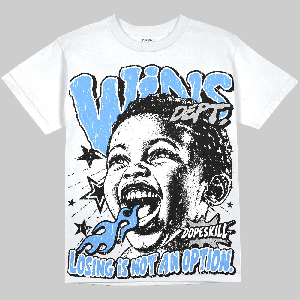 Jordan 5 Black University Blue DopeSkill Oversize Print T-Shirt Wins Dept Graphic Streetwear - White